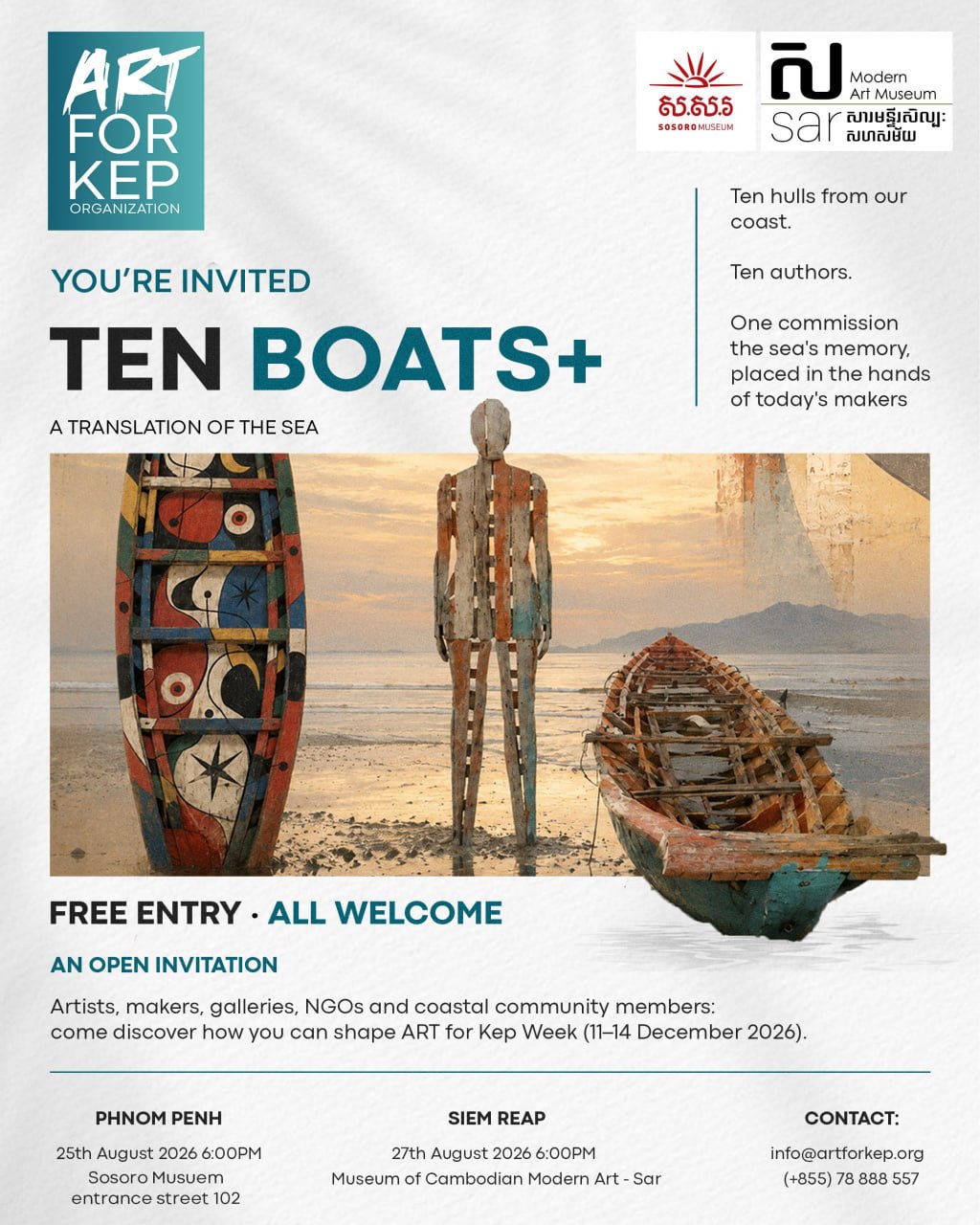 Kep to Launch an International Art Initiative to Give Retired Fishing Boats a New Life