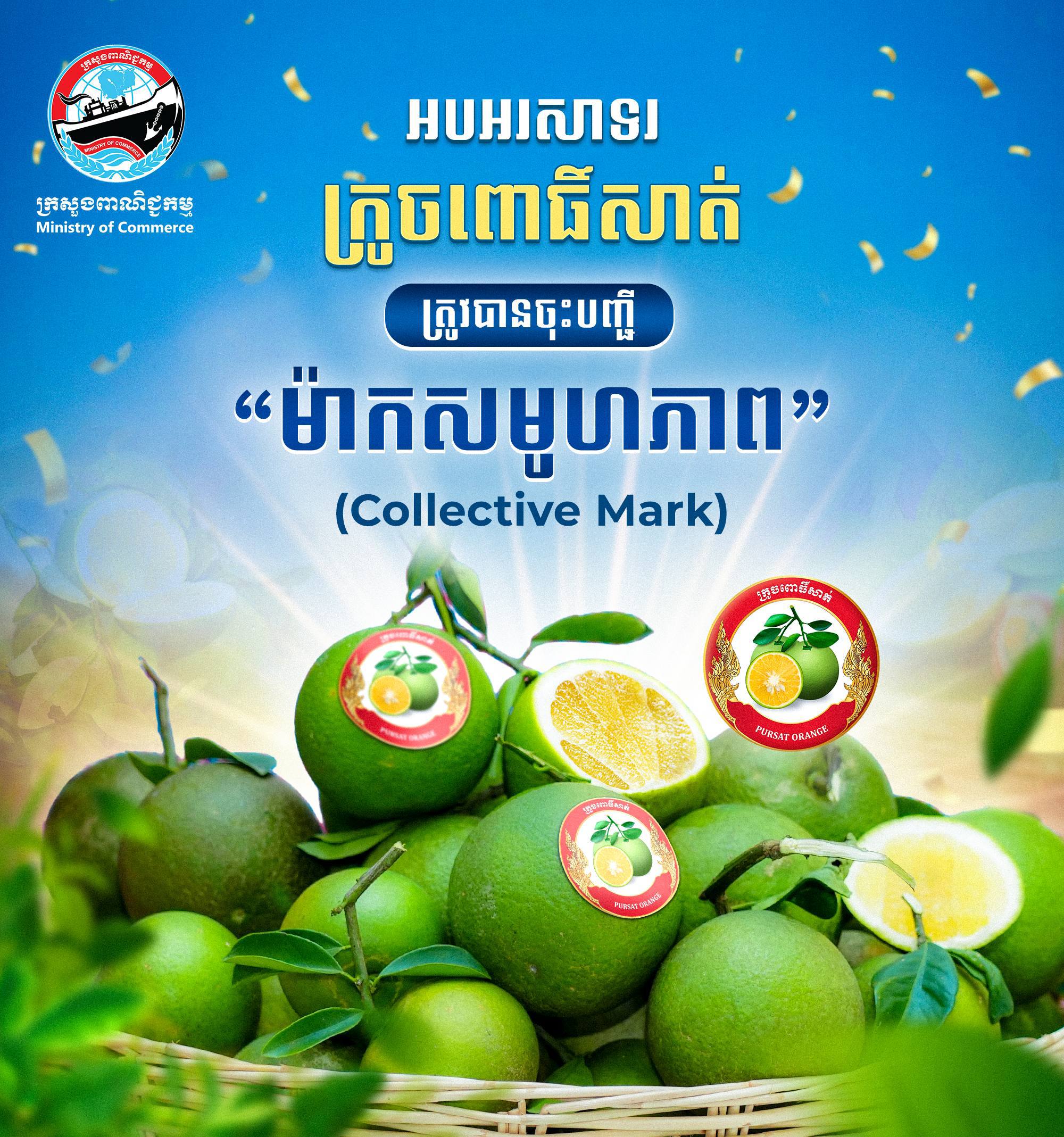 Pursat Orange Officially Registered as Collective Mark