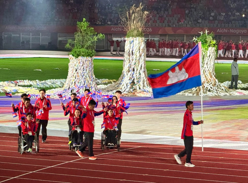 Cambodian Paralympic Delegation Attends Opening Ceremony of 2026 Asian Para Games in Japan