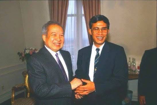 Senate President Says Sihanouk-Hun Sen Meeting Paved Way for Paris Peace Agreements