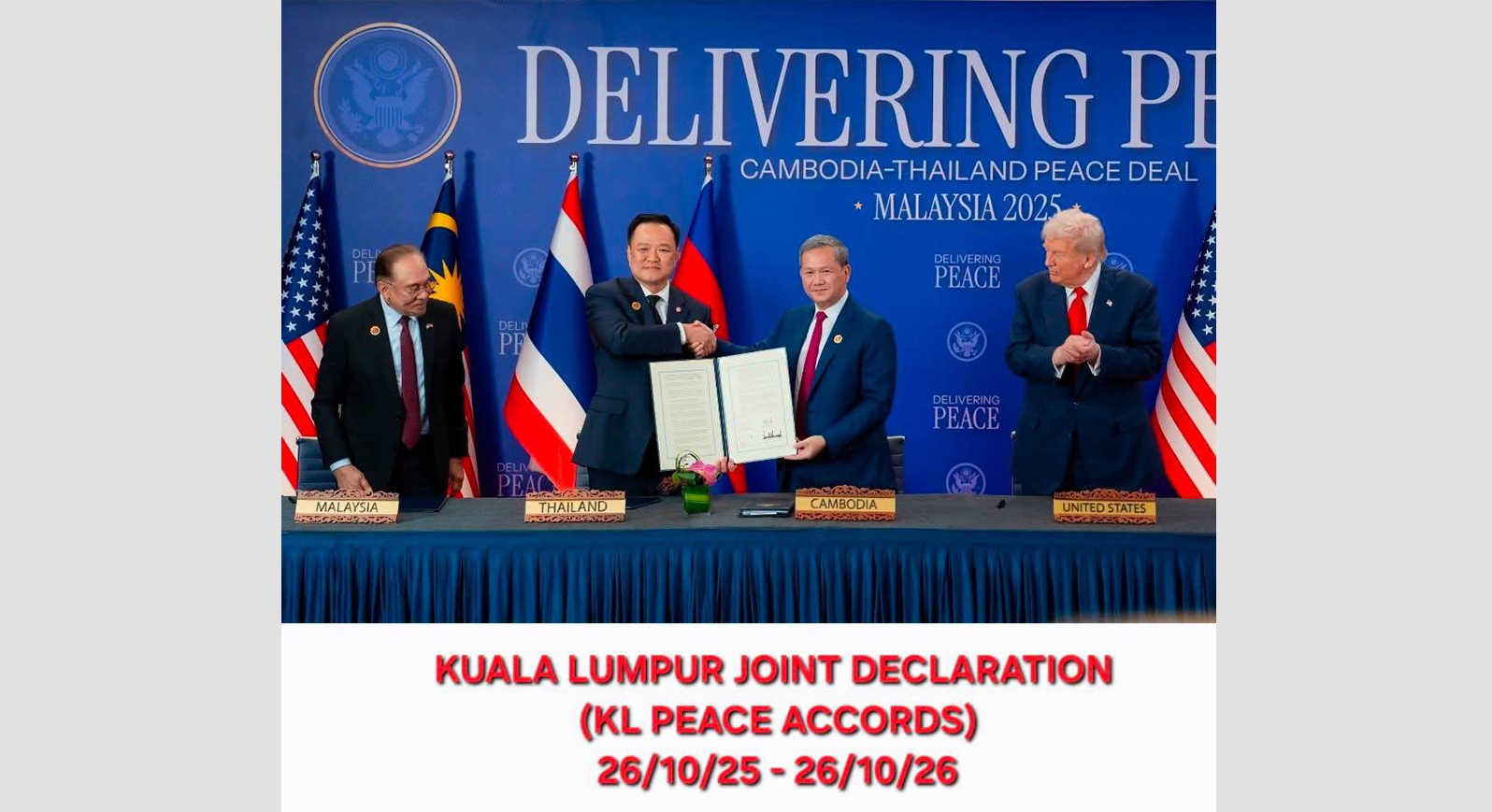 Cambodia Reaffirms Commitment to KL Peace Accords