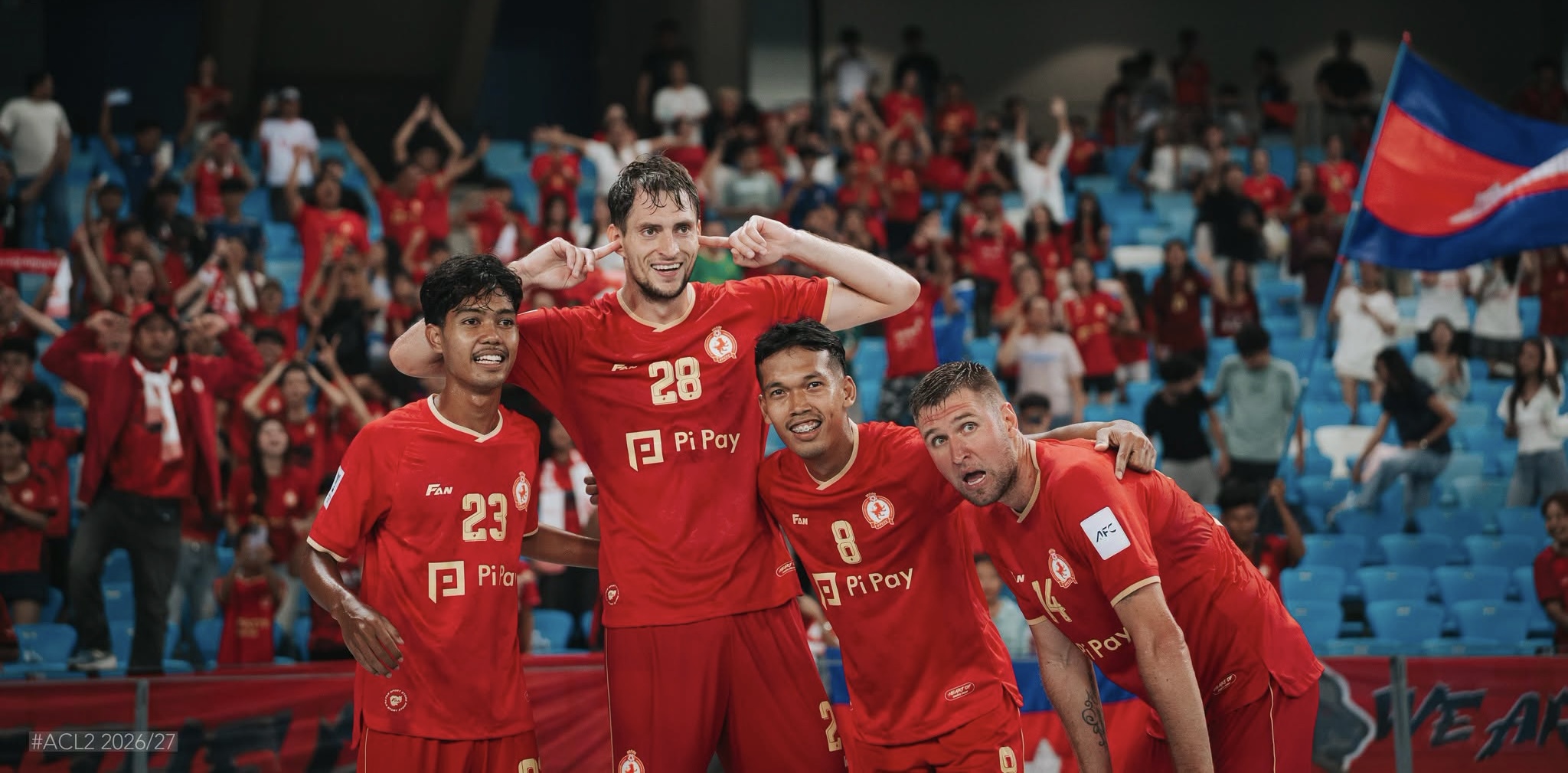 ៣ពិន្ទុរបស់ព្រះខ័នរាជរំកិលឡើងឈរលេខ២ ពូល G ខណៈភ្នំពេញក្រោន ឈរលេខ១ ពូល H AFC Champions League 2